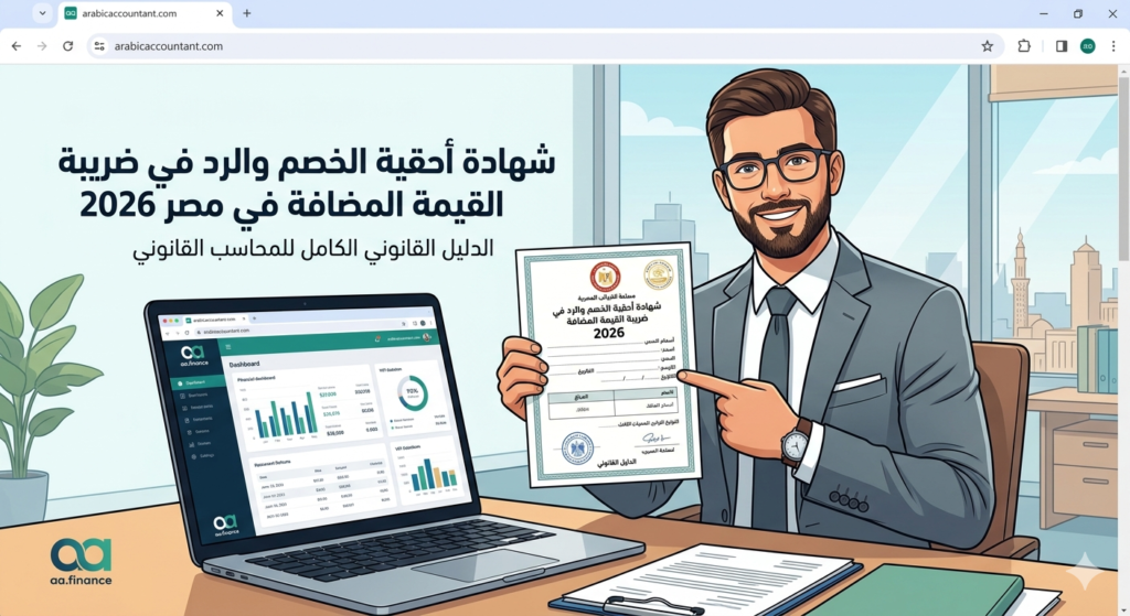شهادة احقية الخصم ورد ضريبة القيمة المضافة