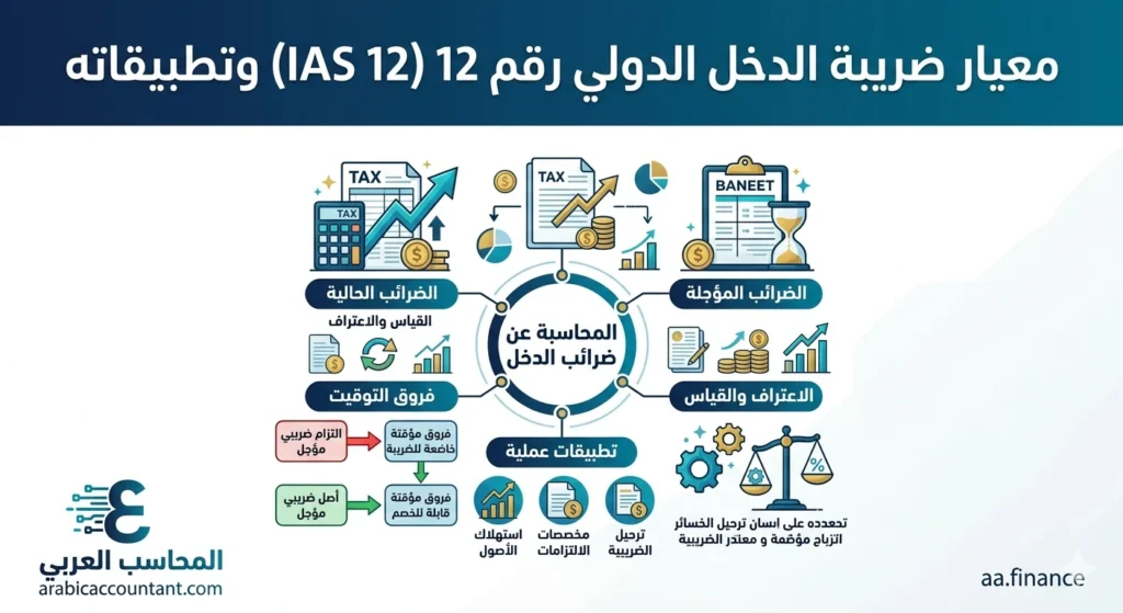 معيار ضريبة الدخل الدولي رقم 12 (IAS 12) وتطبيقاته