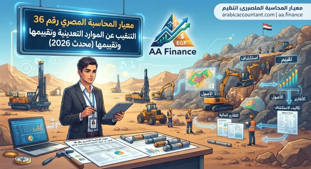معيار المحاسبة المصري رقم 36 التنقيب عن الموارد التعدينية وتقييمها (محدث 2026)