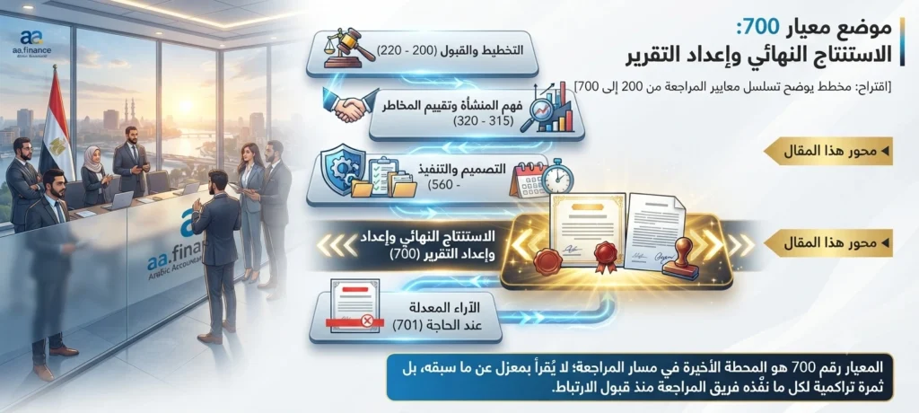 موضع معيار 700 دخل دورة المراجعة