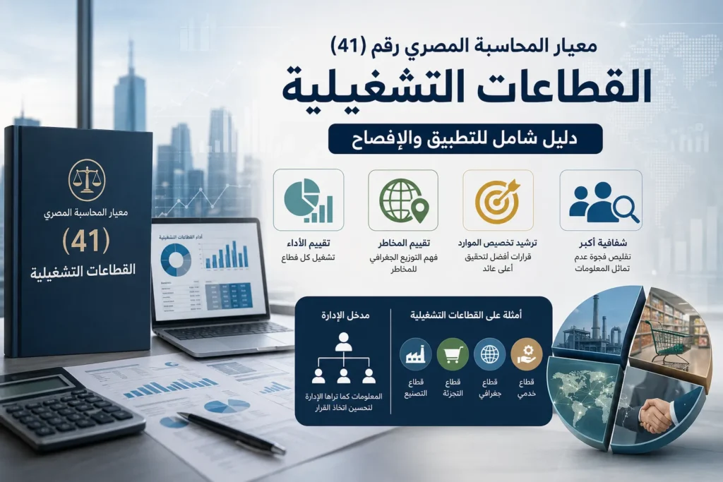 معيار المحاسبة المصري رقم (41) – القطاعات التشغيلية دليل شامل للتطبيق والإفصاح