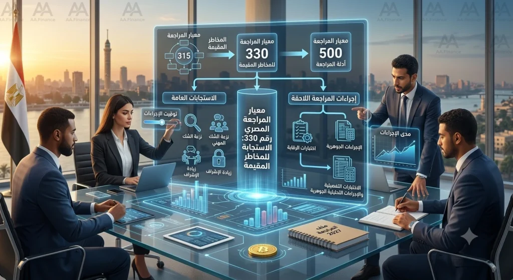 معيار المراجعة المصري رقم 330 استجابات المراجع للمخاطر المقيمة – دليل شامل 2027