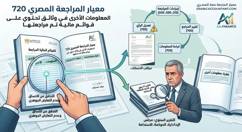 معيار المراجعة المصري رقم 720 – المعلومات الأخرى في التقارير السنوية